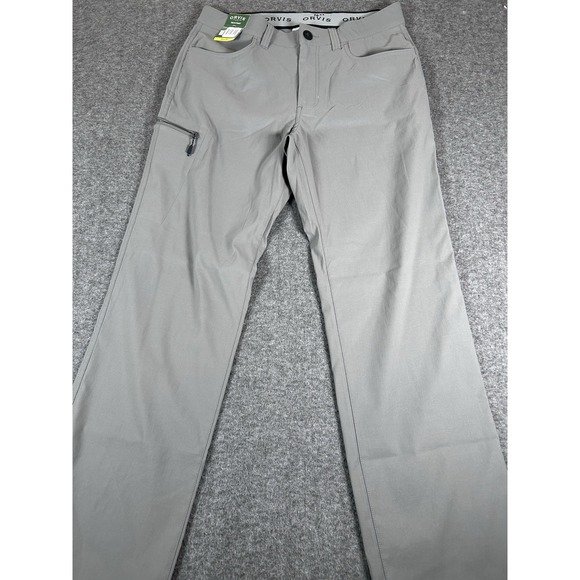 Orvis Pants Mens 32x30 Tech Performance Outdoor Hiking Stretch Elastic Waist New - Picture 1 of 6